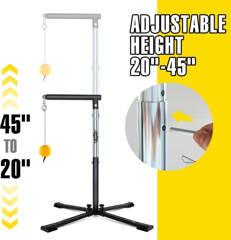 PLAYAPUT Baseball Softball Batting Tee with Tethered Ball, Auto Reset Baseball Swing Trainner, Softball Hitting Trainner, Height Adjustable 20-45 inches Hitting Tee Improve Swing Power,Accuracy - Image 2